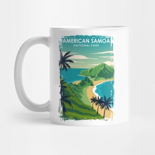 American Samoa National Park Vintage Travel Poster Mug